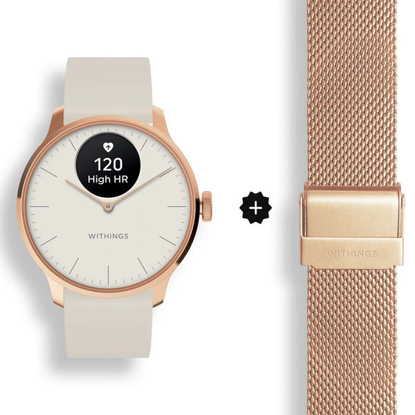 Withings Scanwatch Light 37mm - Sand + Free Milanese Strap from Withings 