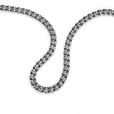 PE CENTURION SS &amp; IP GUN CURB CHUNKY NECKLACE