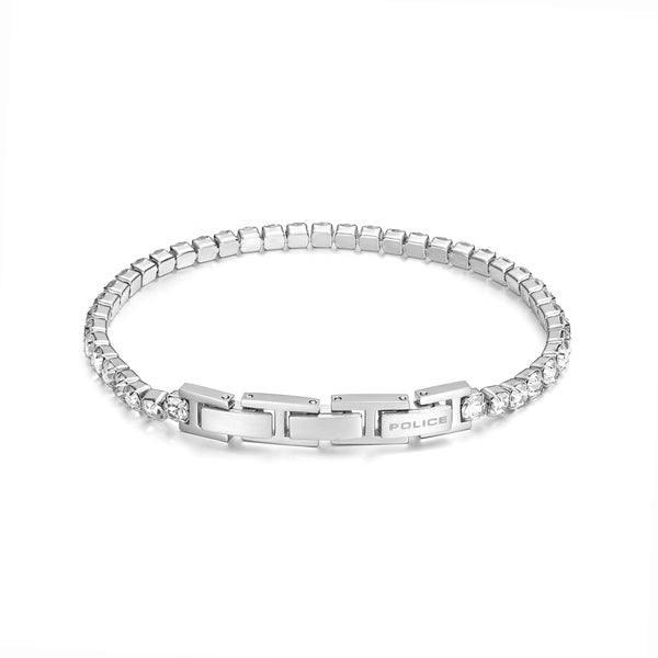 PE FLASH SS WHITECRYSTAL 4MM TENNIS BRACELET