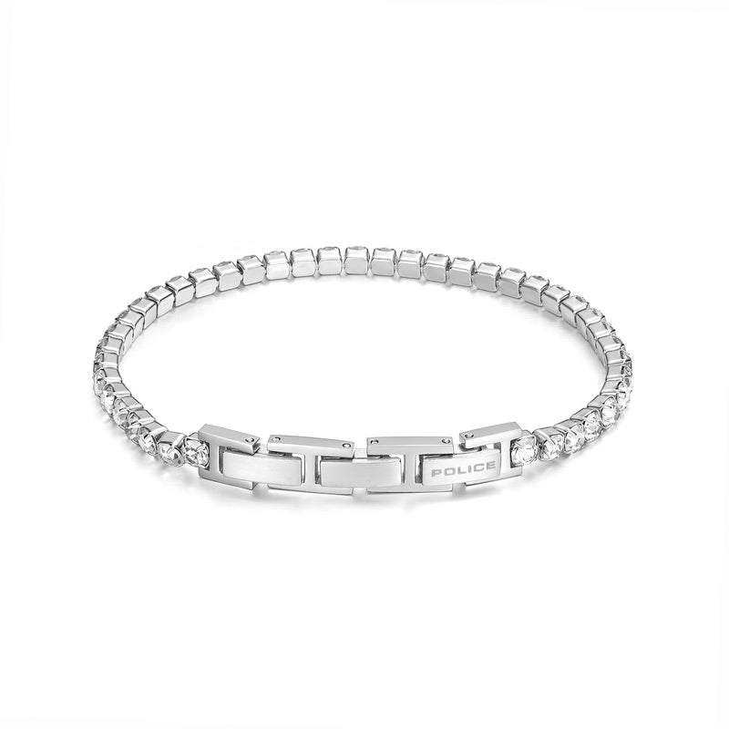 PE FLASH SS WHITECRYSTAL 4MM TENNIS BRACELET