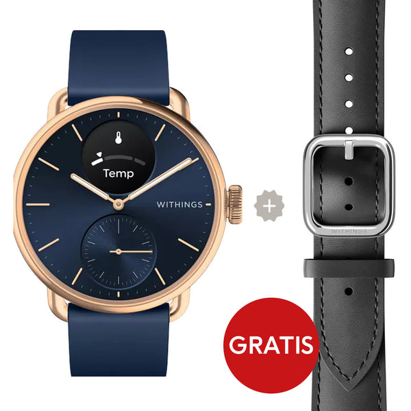 Withings Scanwatch 2 - 38 mm blu | Oro rosa 