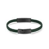 Police Men's Leather Bracelet Green Men's Bracelet Leather Bracelet Jewelry Men's Leather Bracelet