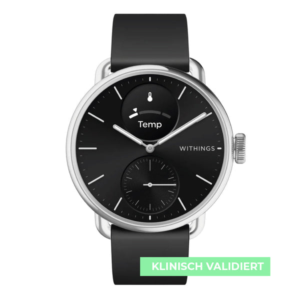 Withings Scanwatch 2 - black 38mm + Free Withings leather strap 