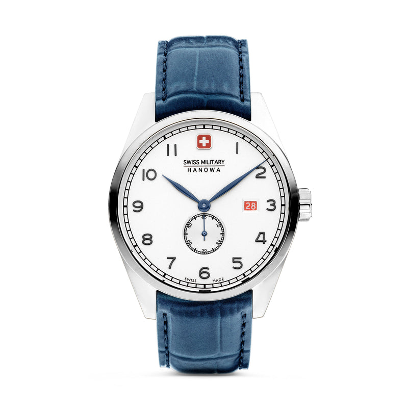 LYNX 42MM CASE BLUE LEATHER STRAP