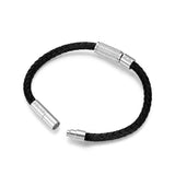 Armband POLICE "URBAN TEXTURE, PEAGB0001110/-4/-8" Armbänder Gr. Metall-Leder, schwarz (schwarz, metallfarben) Herren Lederarmband (11247311-0) schwarz, metallfarben