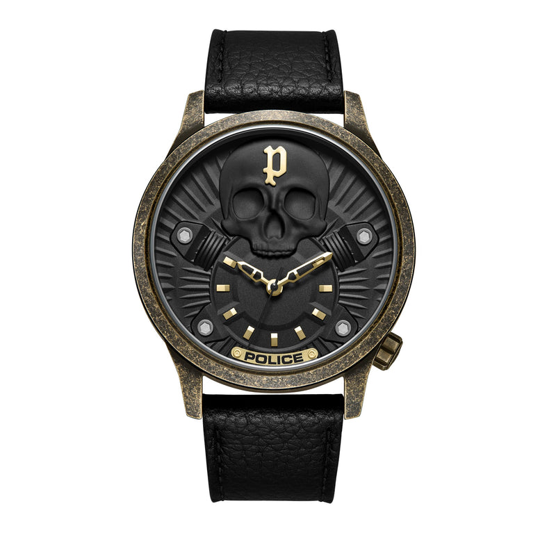 Police Pewja2227702 Watch Schwarz,Golden (Herstellerartikelnummer: PEWJA2227702-Black-OS)