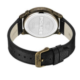 ROCK REBEL STEEL IP GOLD BLACK SNAKE LEATHER