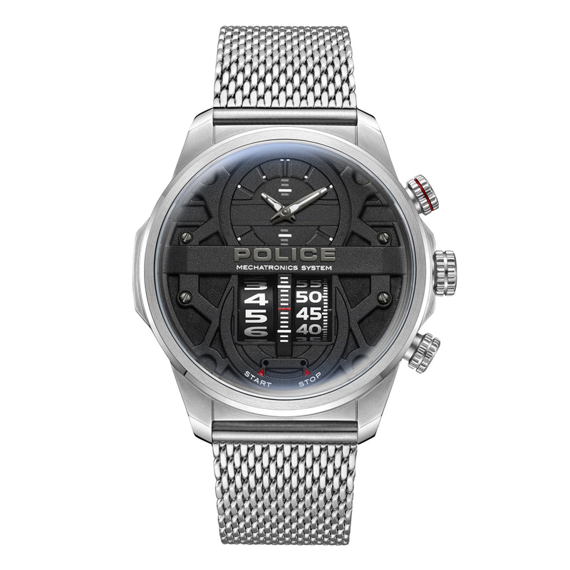 Police Rotorcrom Ss Mesh Rotor Watch Silber (Herstellerartikelnummer: PEWJG0006504-Silver-Gray-OS)