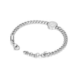 Police Men's Bracelet Stainless Steel Silver 21cm Chain Link Chain Men's Bracelet Silver Chain Bracelet - Jewelry for Men