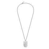 Police Men's Chain Necklace Silver Stainless Steel Pendant Men's Chain Necklace Silver Pendant