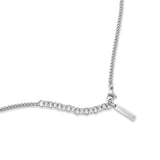 Police Men's Chain Necklace Silver Stainless Steel Pendant Men's Chain Necklace Silver Pendant