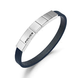 Police Men's Bracelet Leather Blue Men's Bracelet Leather Bracelet Leather Band Jewelry Men's Accessories