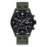 SWISS MILITARY HANOWA Herren Chronograph 'THUNDERBOLT CHRONO' Größe One Size grün / rot / schwarz / weiß