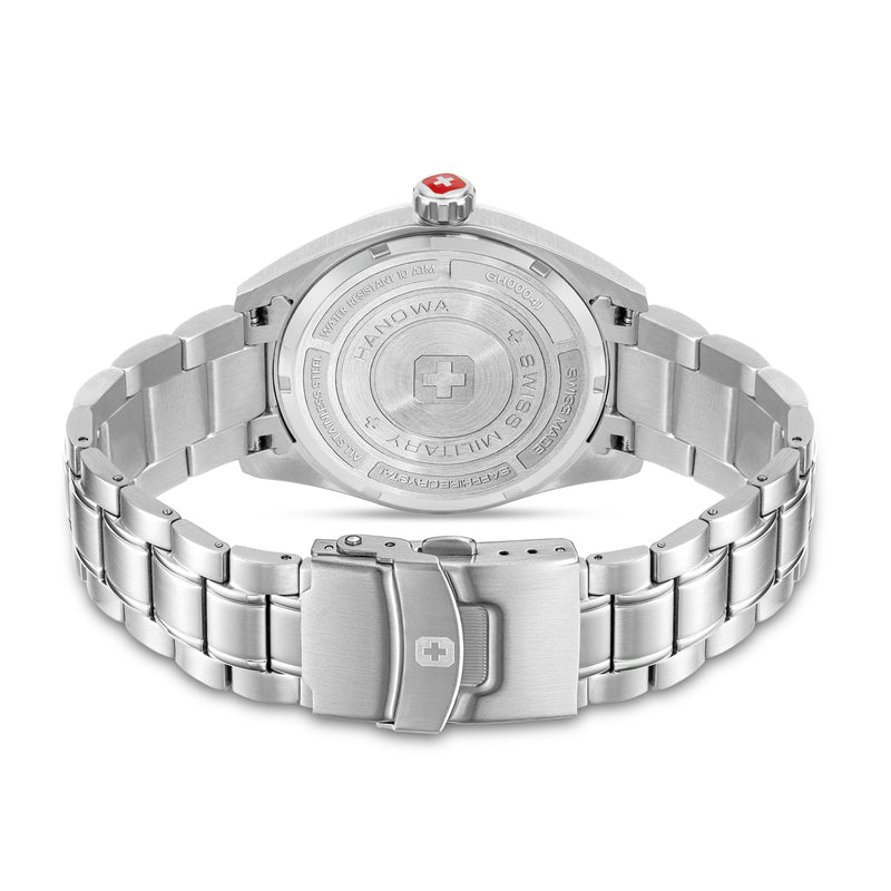 PIONEER 41 MM STAINLESS STEEL CASE SILVER COLOR METAL BRACELET