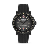 BLACK MARLIN 44MM STAINLESS STEEL CASE BLACK COLOR SILICONE STRAP