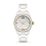 SWISS RECRUIT LADY CERAMIC 31.5 MM CERAMIC CASE WHITE CERAMIC BRACELET