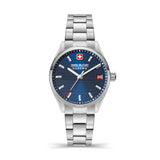 Swiss Military Hanowa Ladies Watch Analogue Stainless Steel Blue 38 mm Swiss Made Men's Watches Wristwatch Chronograph Time